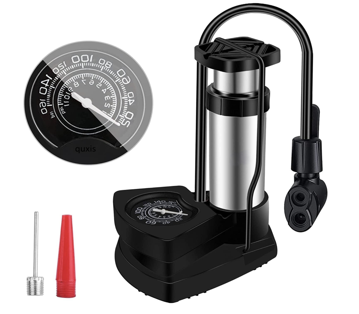 Cycle Pumps - Air Pump With High-Pressure Foot Pedal for Sports Balls, Bikes, Inflatables and More - Compact and Heavy Duty